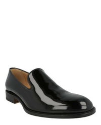 Brioni Men's Leather Loafers in black - men's sneaker - detail view