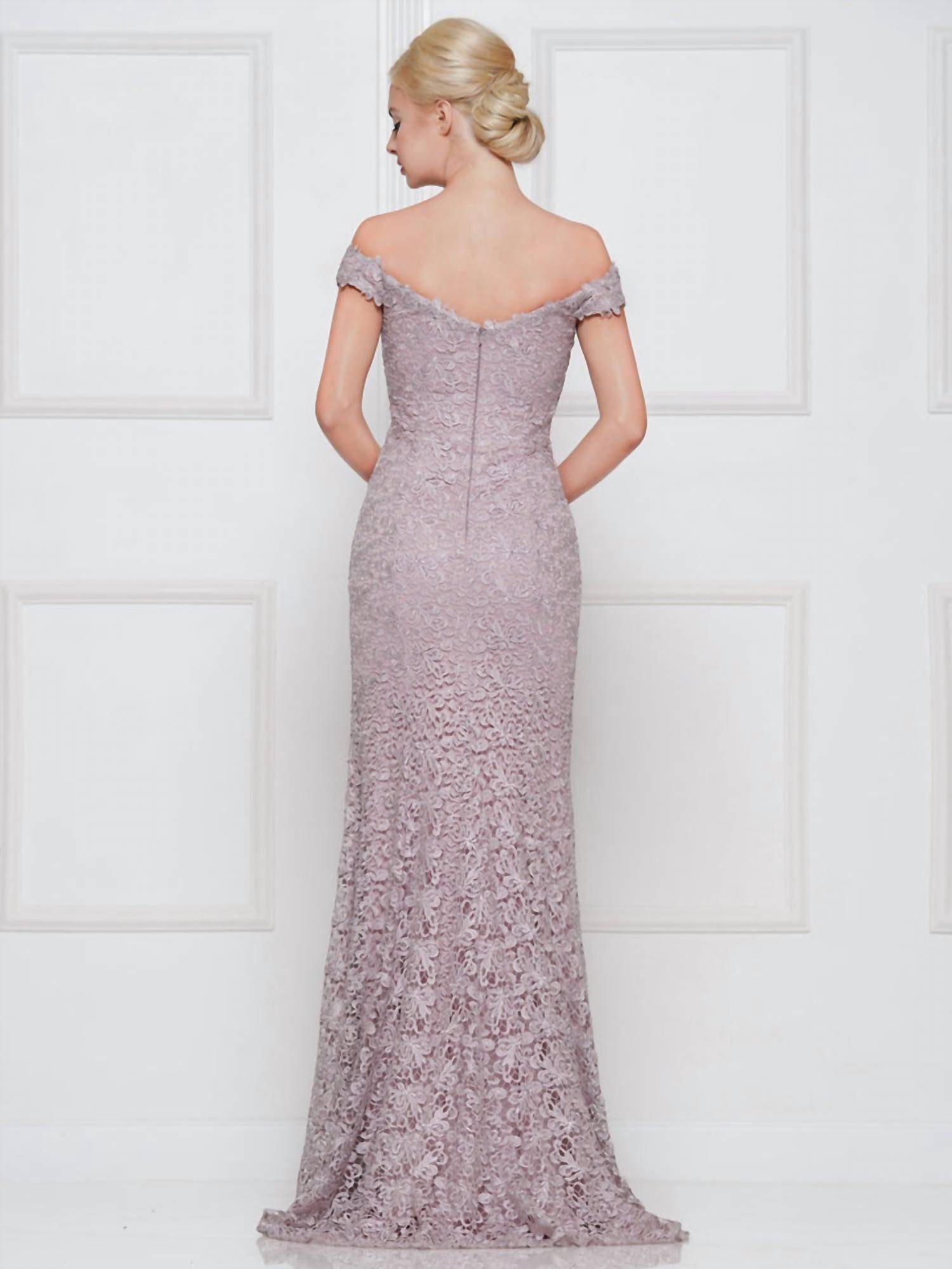 Off Shoulder Lace Gown