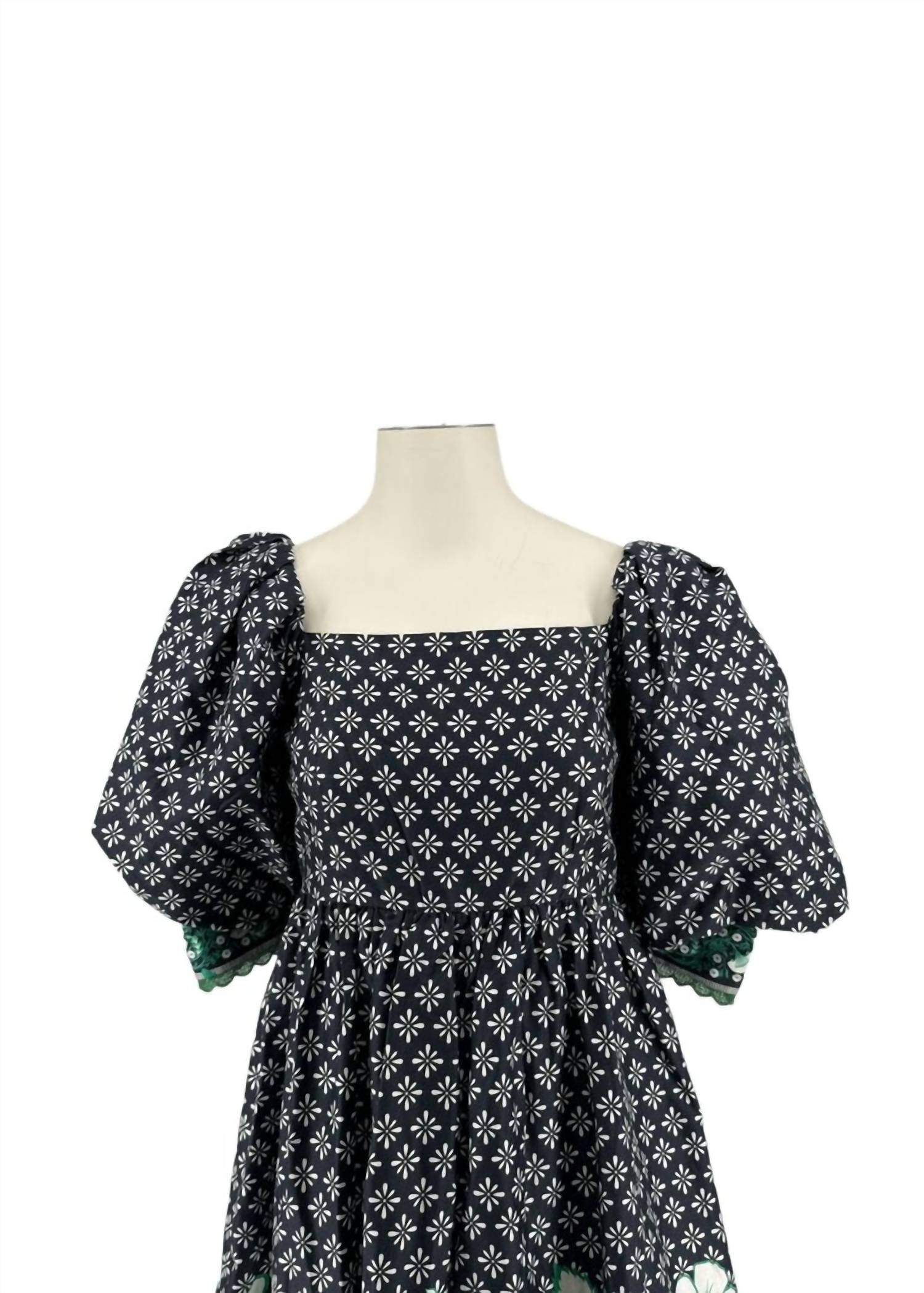 Emily Lovelock - Puff Sleeve Midi Dress