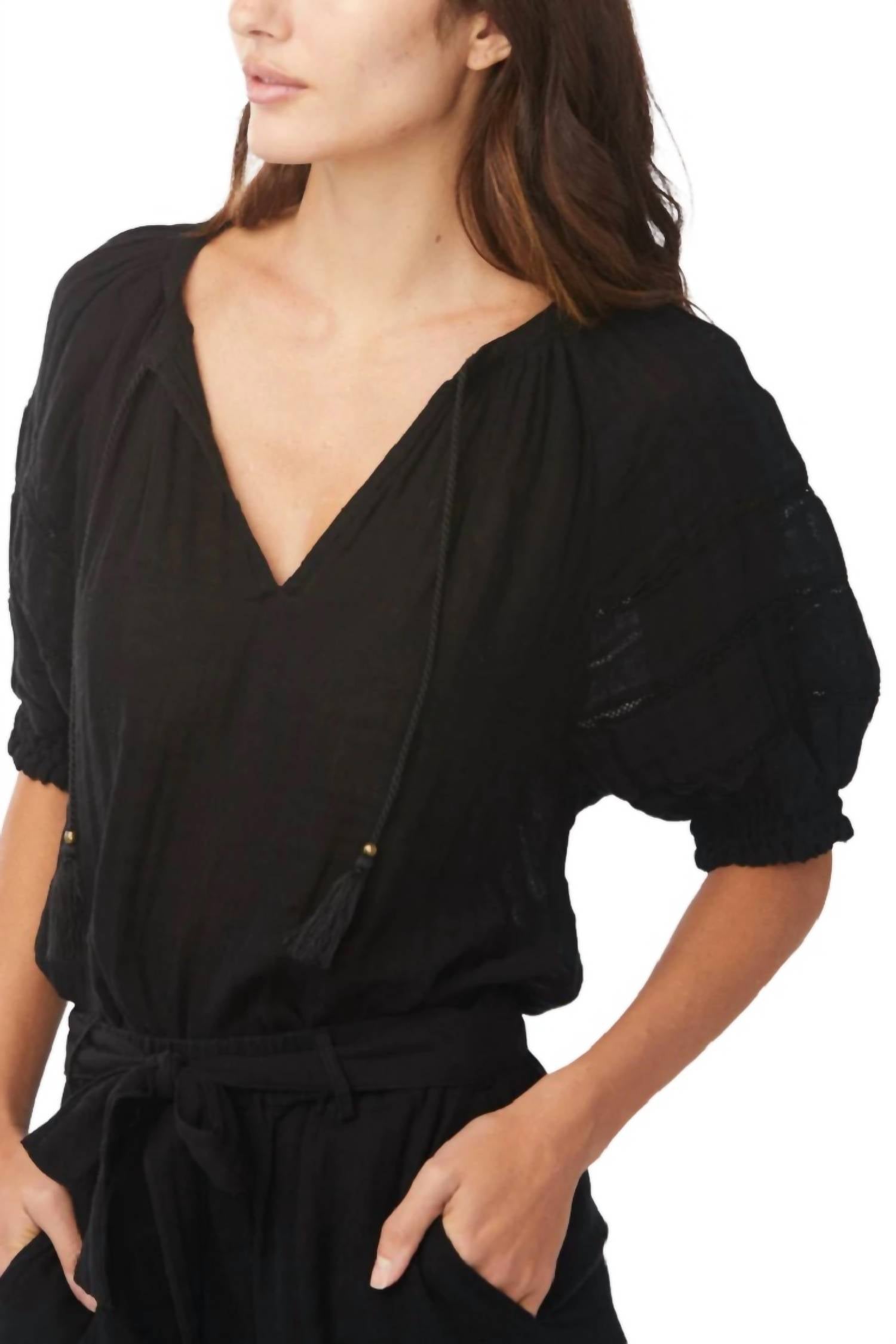 COLETTE V-NECK TOP