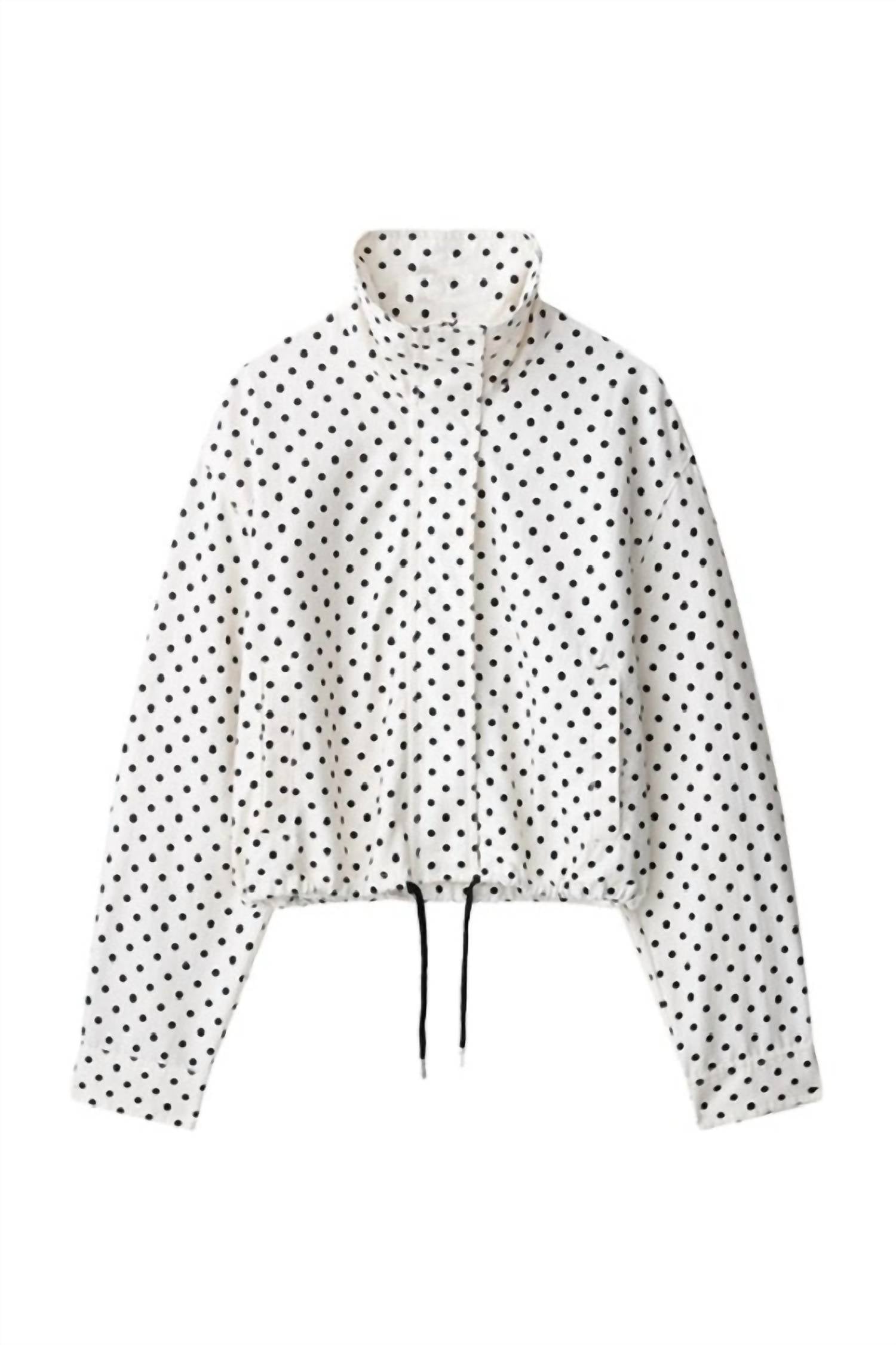 SUNDAYUP Do It Up Windbreaker Jacket in off white - women's jacket - detail view
