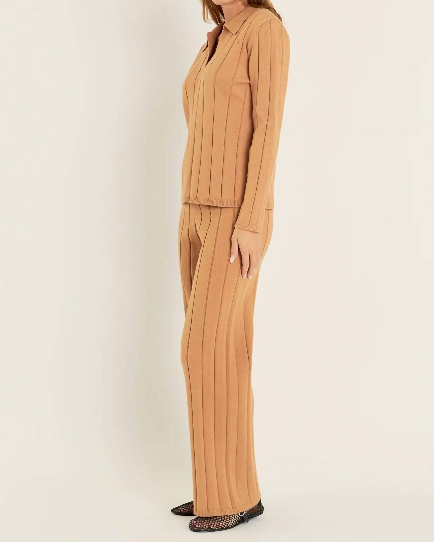 English Factory - Texture Knit Pants