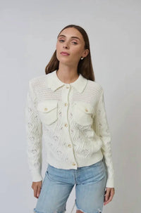 Central Park West - Allie Mixed Stitch Cotton Sweater