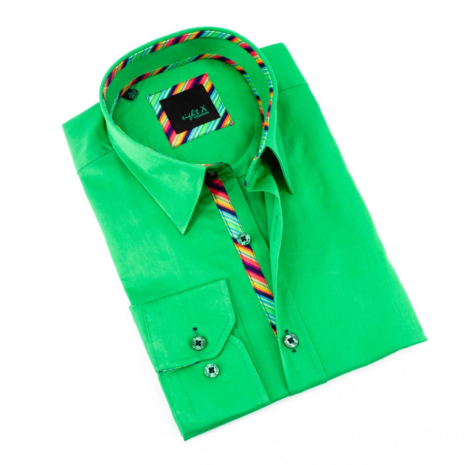 Eight X - Colorful Trim Shirt