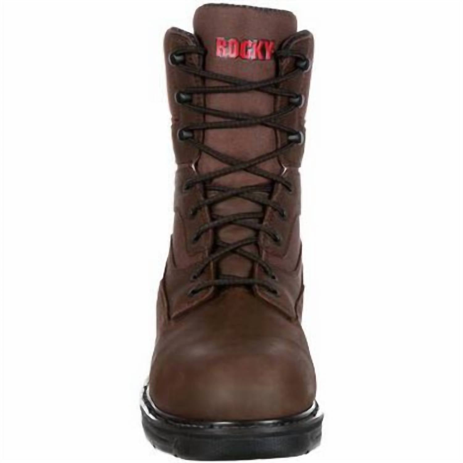Rocky Men's Ironclad Lt Steel Toe Waterproof Work Boot in brown - men's boots - view 4