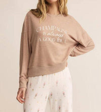 Z Supply - Champagne Long Sleeve Lounge Top