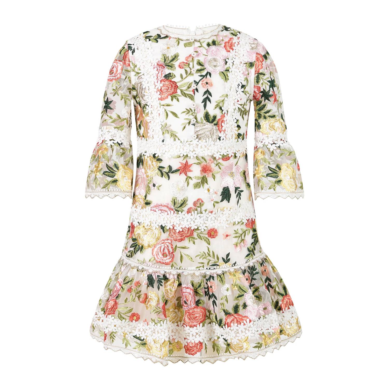 Marlo - Kid's Allure Embroidered Sleeve Mini Dress