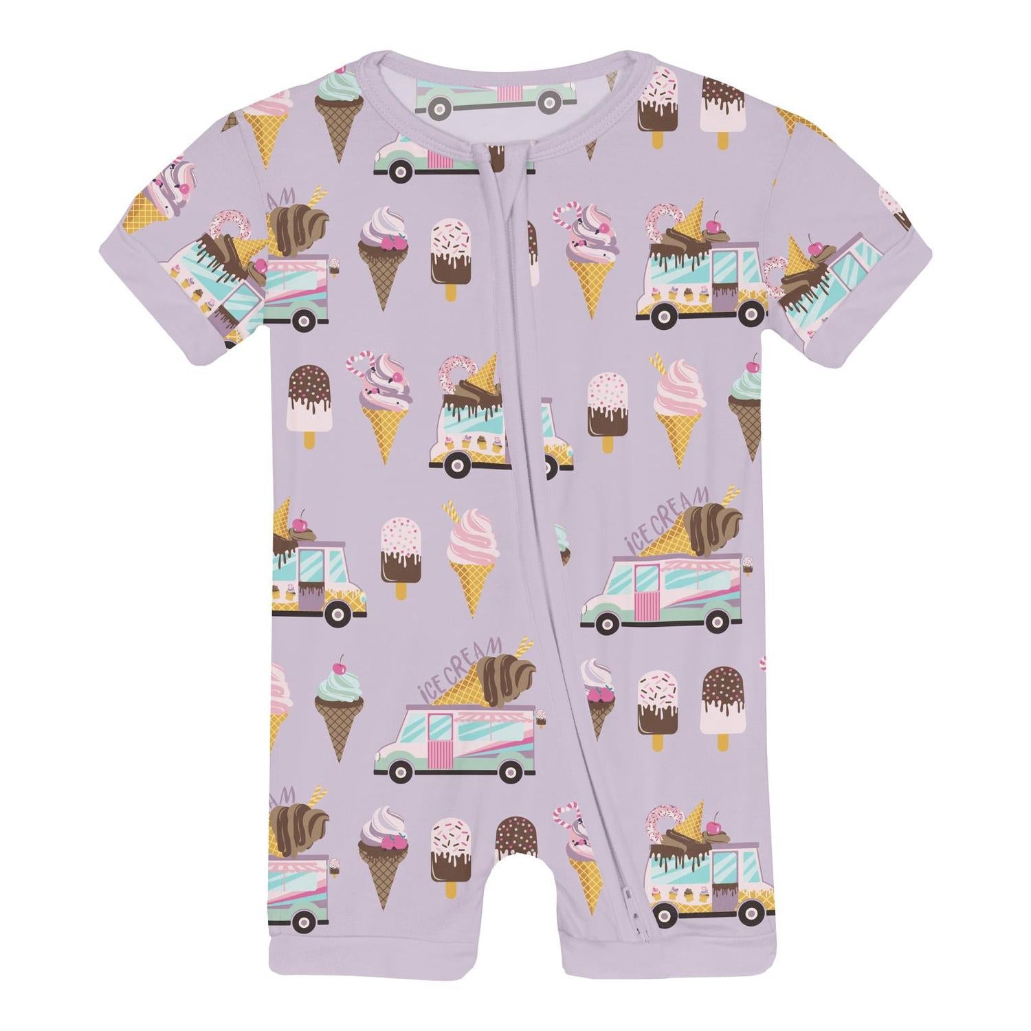 Kickee - Infant & Toddler Girl's Shorty Sleeper With Zipper