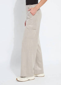 Lysse - Callie Patent Foil Vegan Suede Cargo Pant