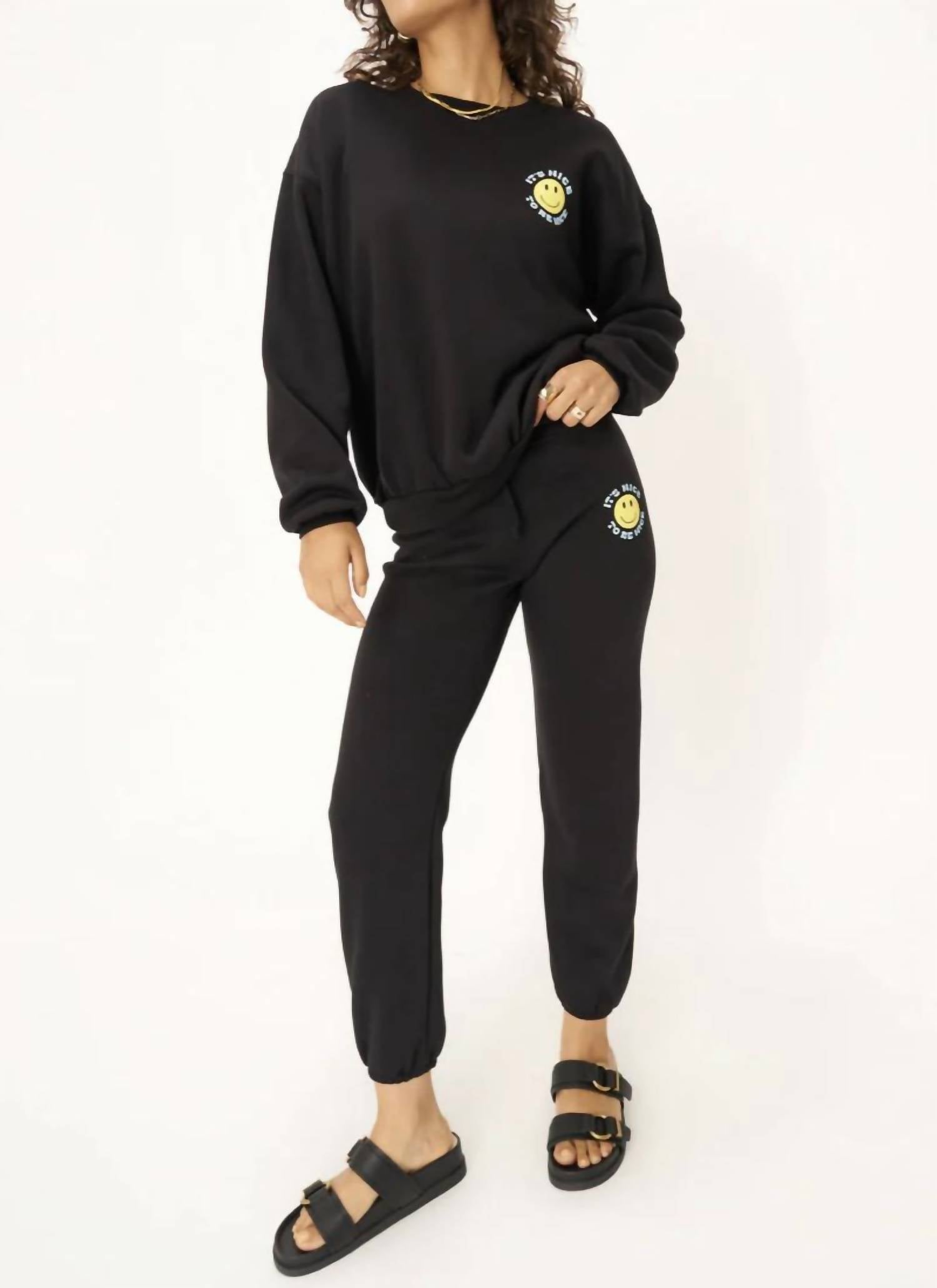 Project Social T - Be Nice Smiley Sweatshirt