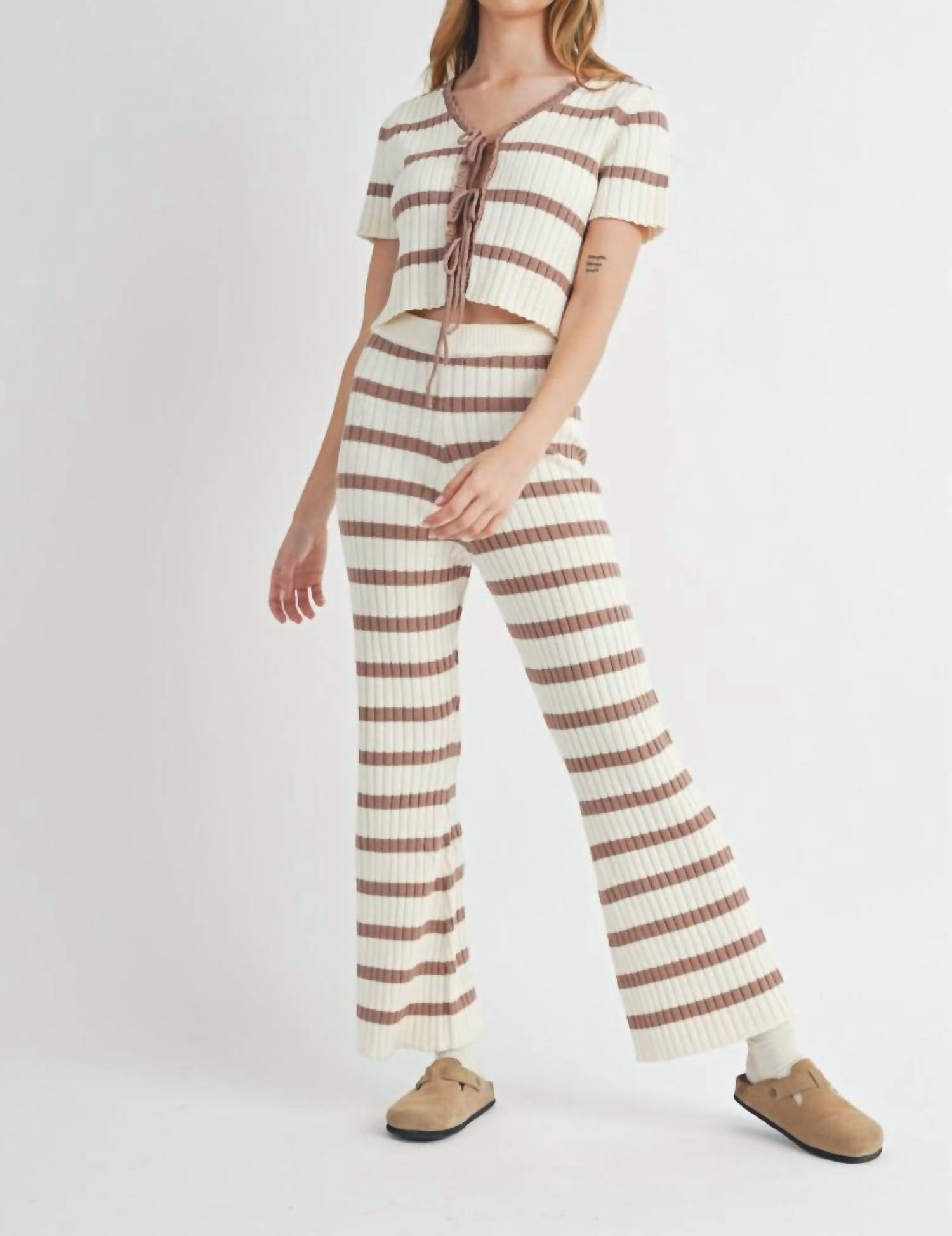 Mable - Women's Striped Set