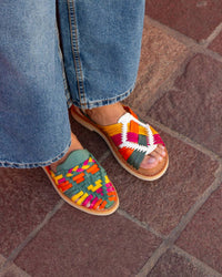 Mexas - Women's Alebrije Colorful Huarache Sandal