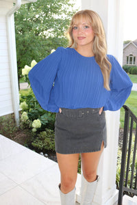 Day + Moon - All You Need Belted Denim Skirt