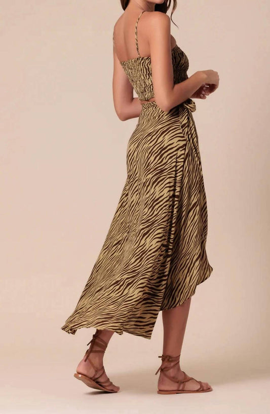 Lusana - Arlen Halter Smocked Crepe Top