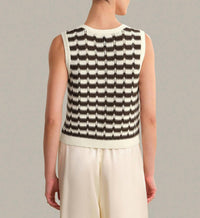 525 America - Isla Striped Button Front Vest