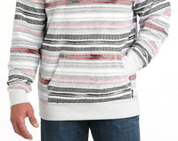 Cinch - Men's Striped French Terry Hoodie