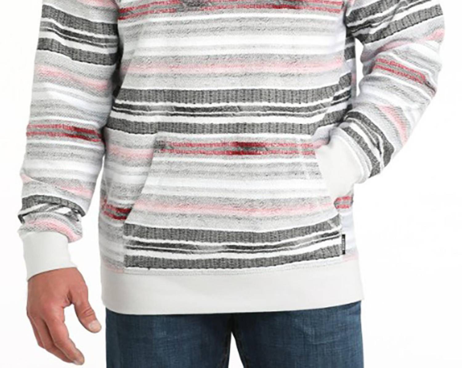 Cinch - Men's Striped French Terry Hoodie