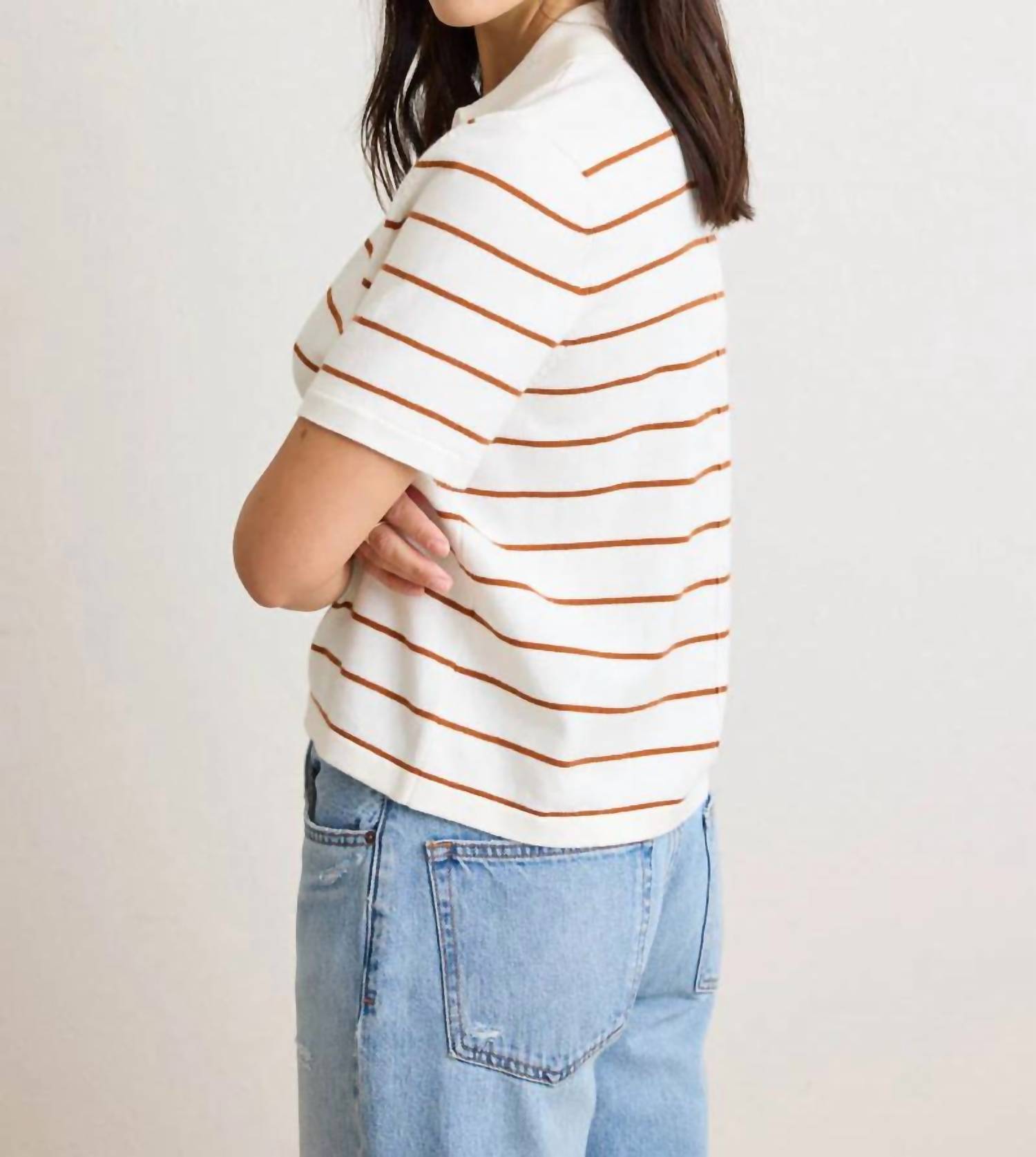 Not Monday - Noah V-neck Short Sleeve Top
