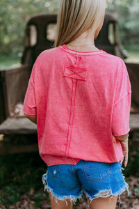 Merigold Kiss - Cowgirl Acid Washed Tee