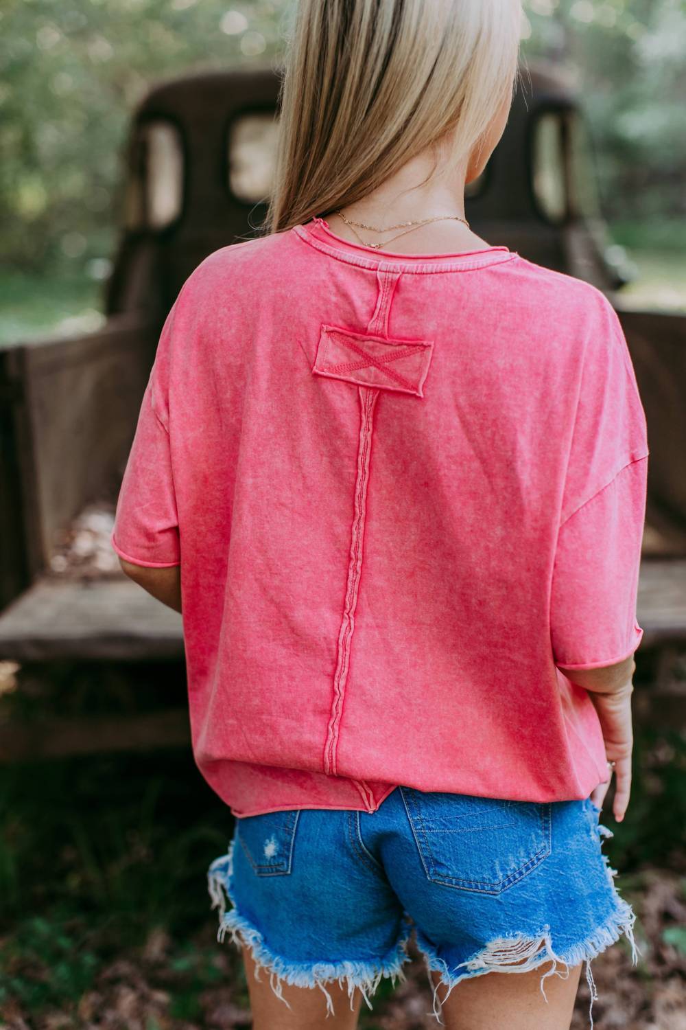 Merigold Kiss - Cowgirl Acid Washed Tee