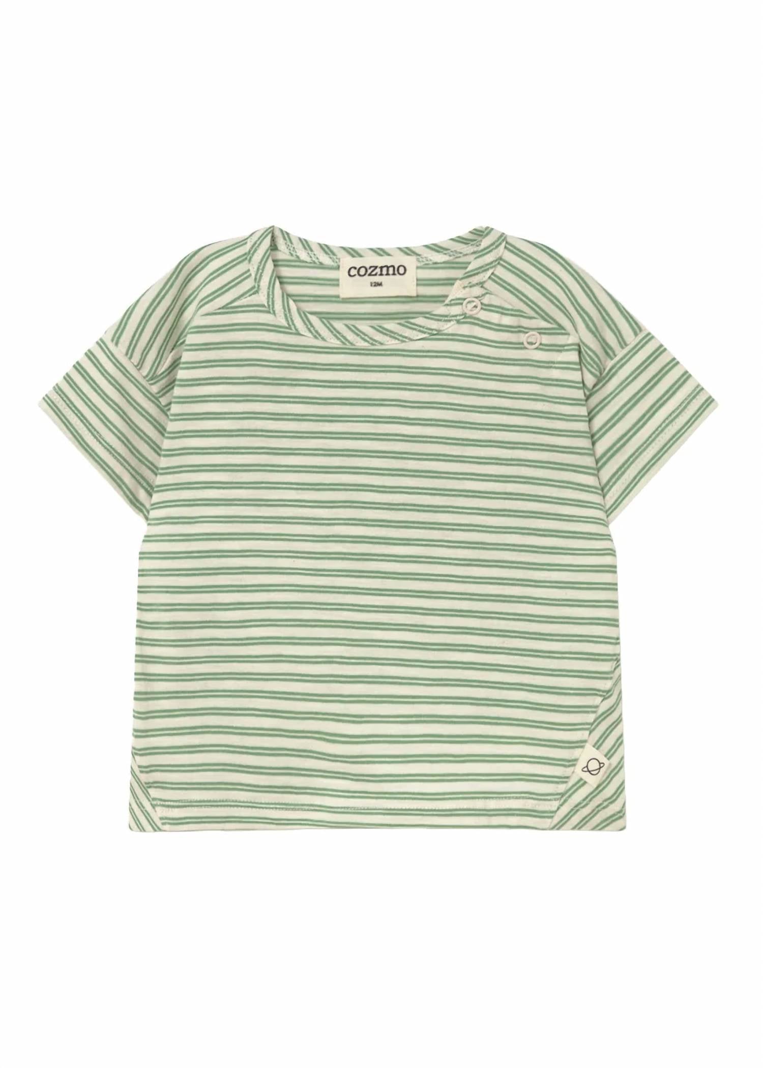 Cozmo - Toddler's Alan Striped Slub Tee