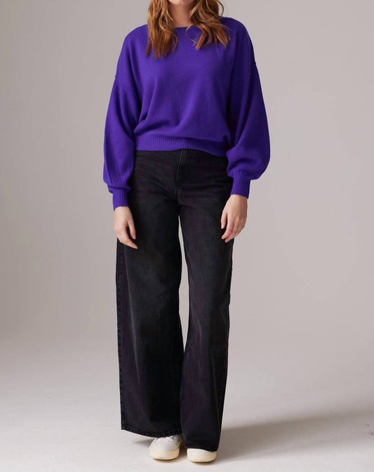 Colorush - Balloon Sleeve Cashmere Sweater