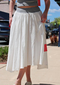 By Together - Asymmetrical Midi Skirt