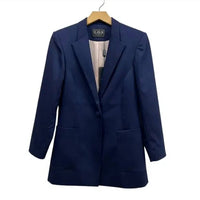 L.O.S. Collection - Single Button Wool Blend Classic Blazer