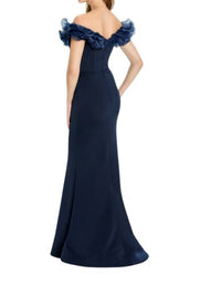 Montage By Mon Cheri - Ruffle Neck Off The Shoulder Dress