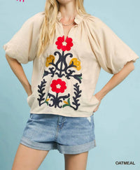 Umgee - Embroidered Boho Top