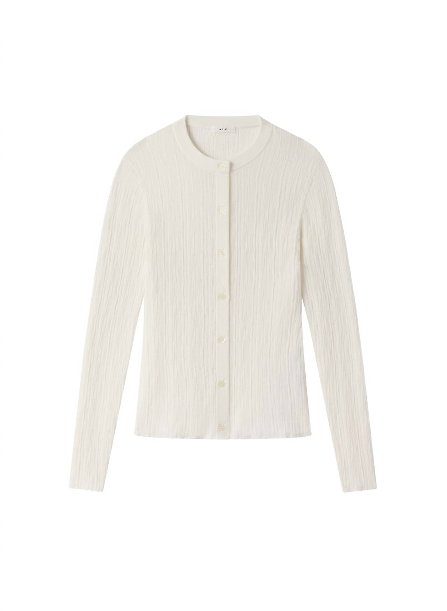A.L.C. - Fisher Fine Cotton Cardigan Top