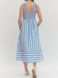 Entro - Women's Striped Midi Dress