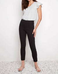 Up! - Loom Textured Petal Slit Ankle Pant