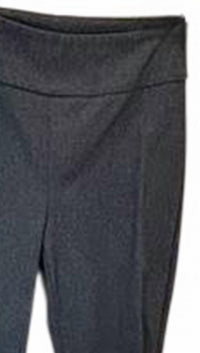 LISETTE Women Cavalry Straight Leg Twill Pant in black gray - women's pants - detail view