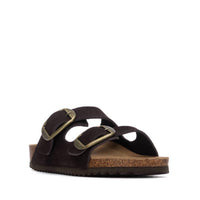 Xti Women's Double Strap Buckle Sandals in brown - women's sandal