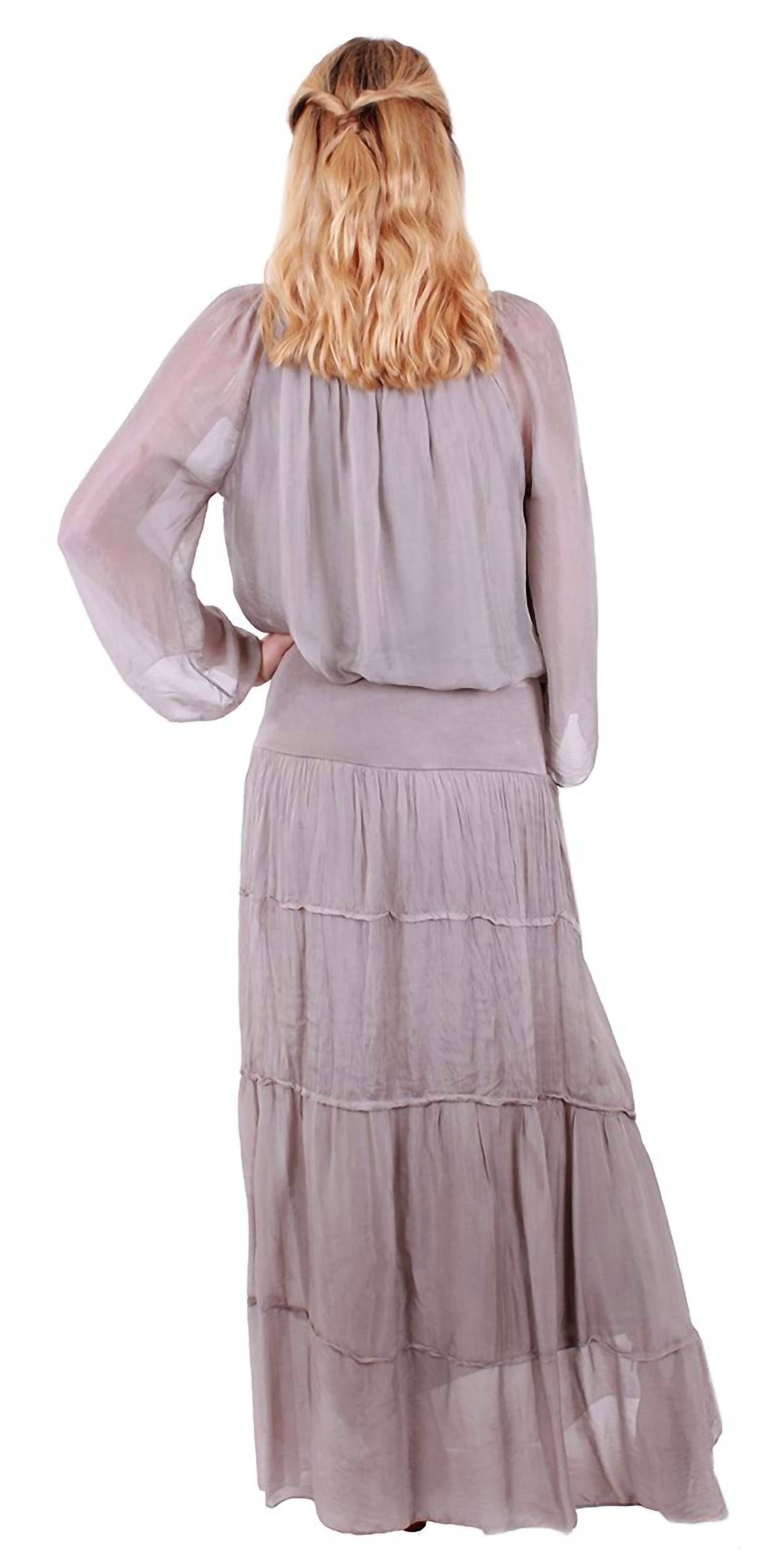 Gigi Moda - Solima Long Tiered Maxi Skirt