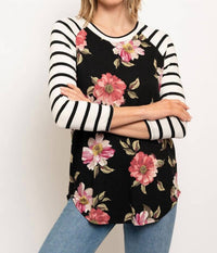 Collective Rack - Floral With Stripe Sleeves