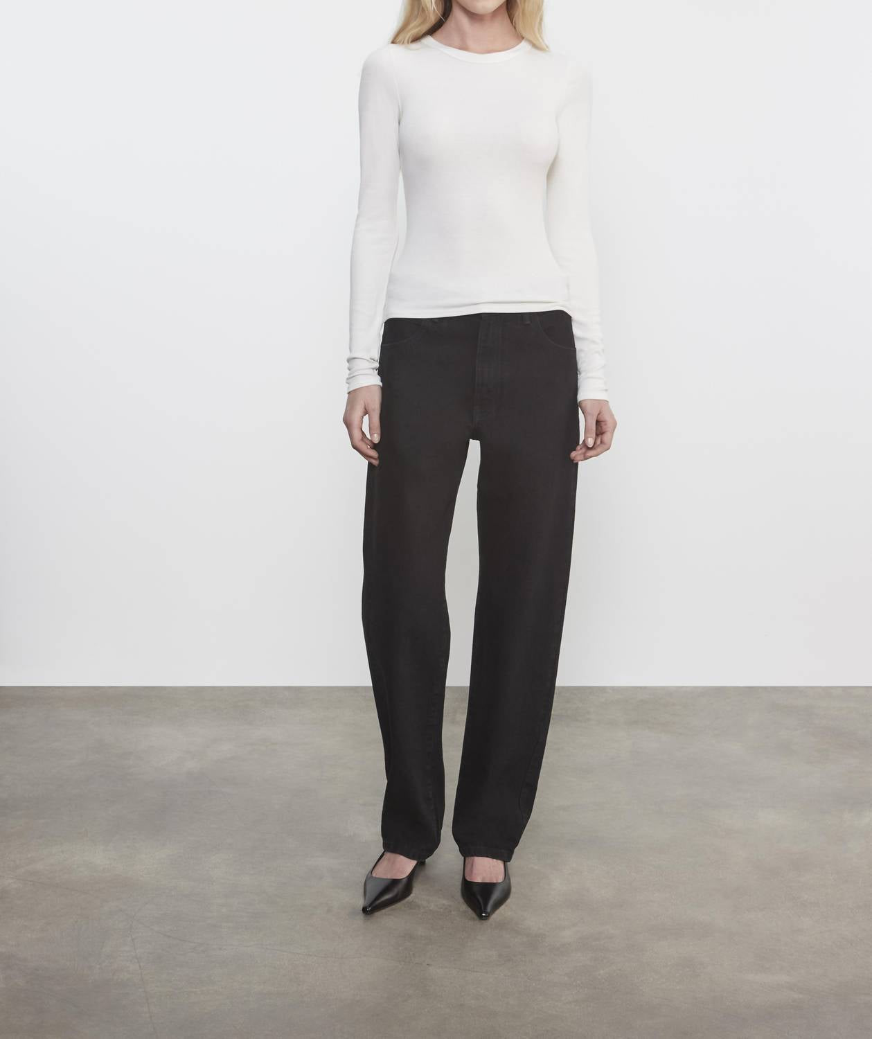 Enza Costa - SILK RIB ESSENTIAL CREW