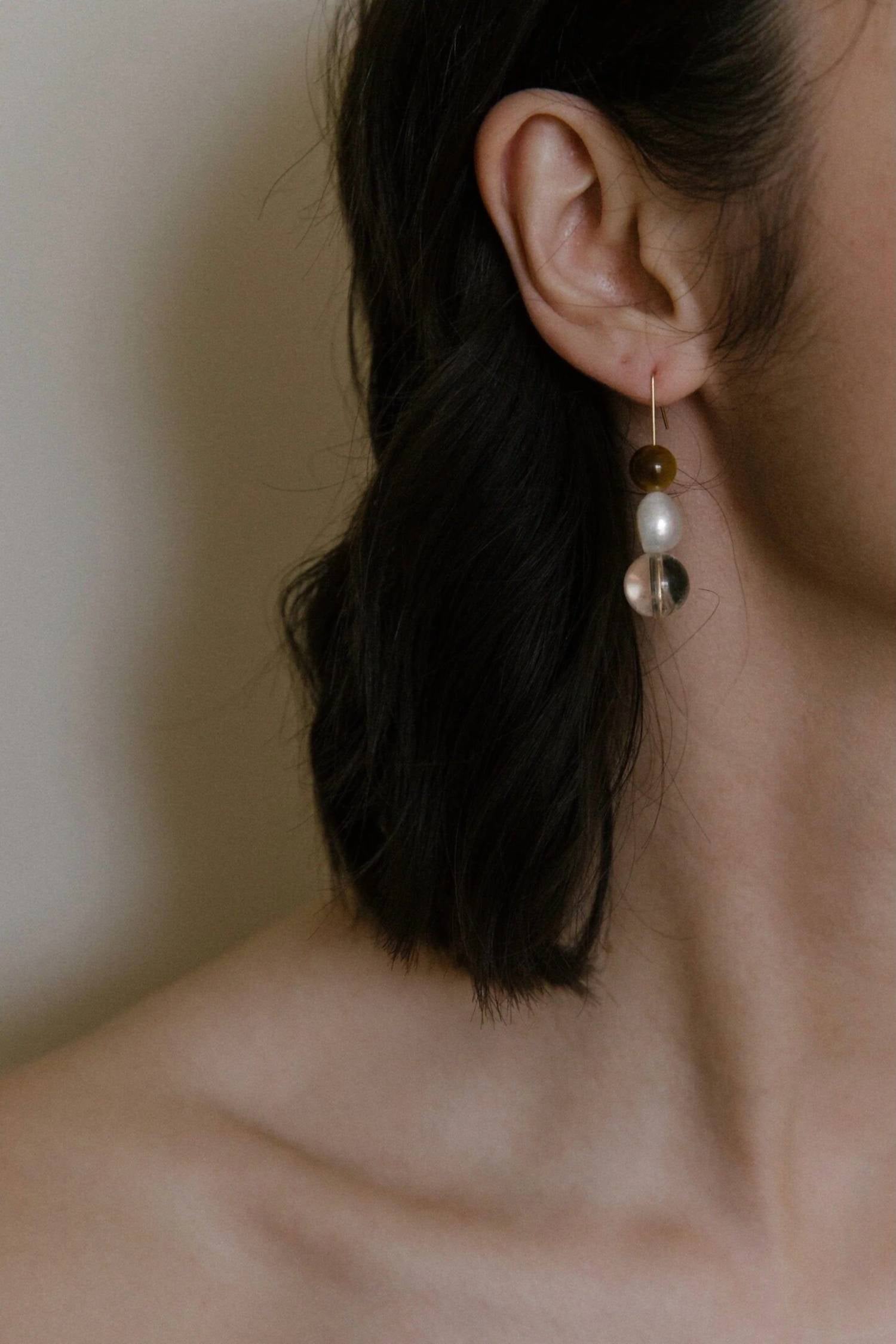 Vermeer Studio - Women's Olive Earrings