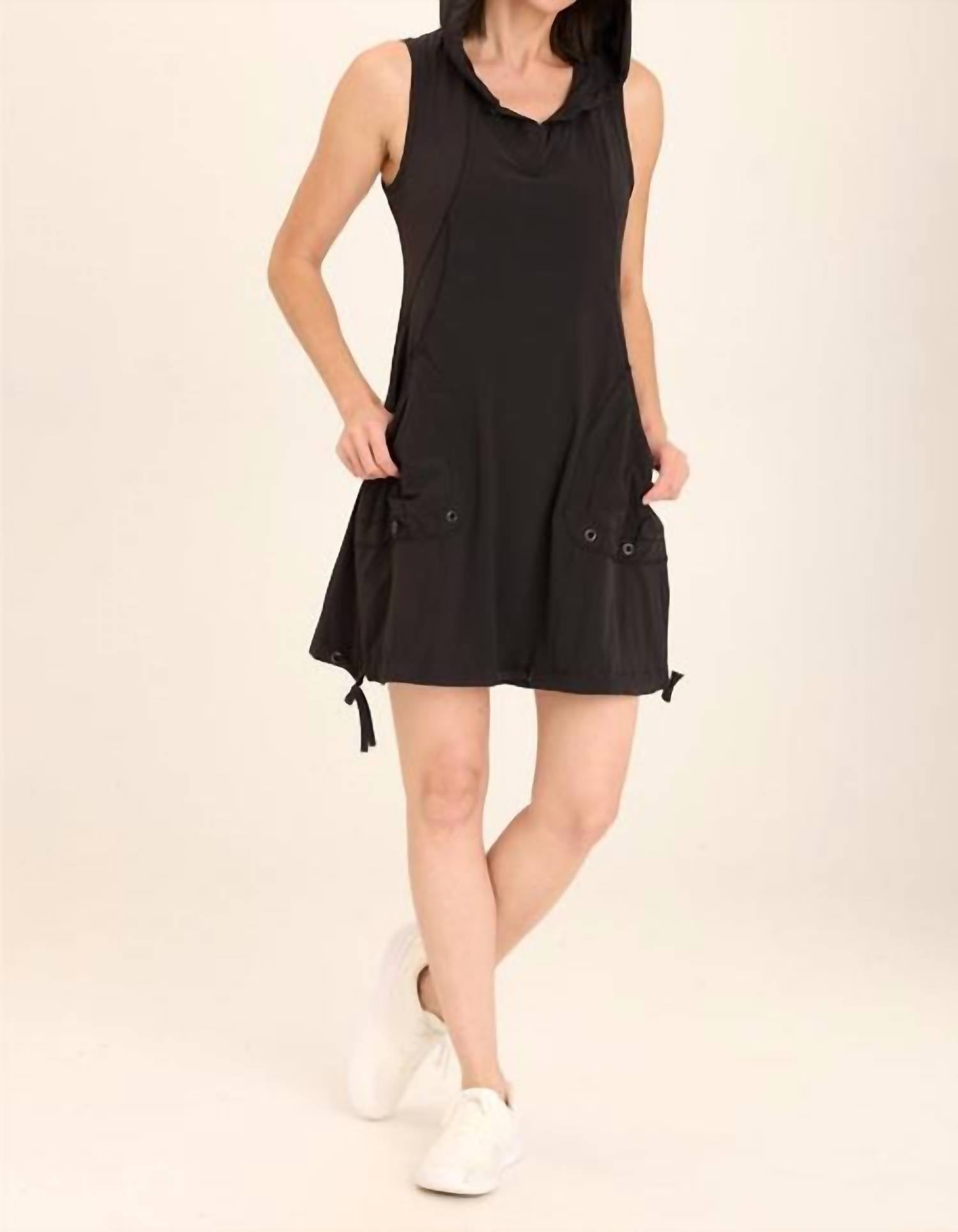 Xcvi - Sumi Active Whisper Stretch Hooded Cargo Mini Dress