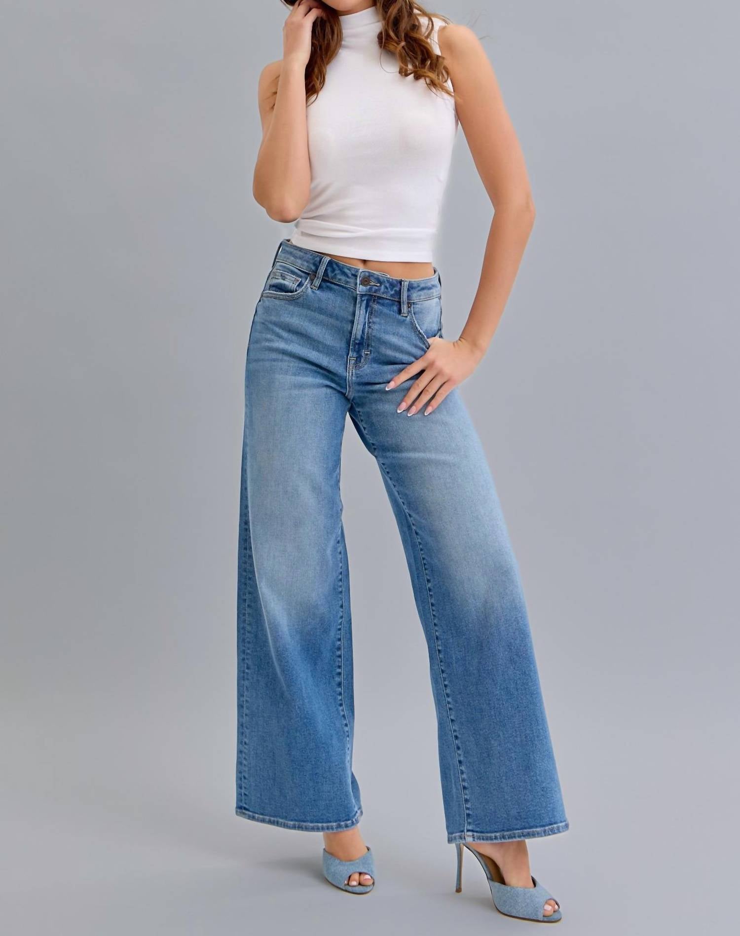 Hidden - Nori High Rise Wide Leg Jeans
