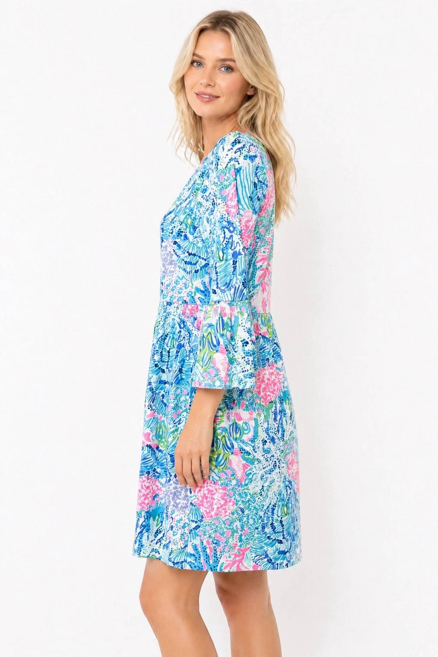 Lilly Pulitzer - Jannine V-neck 3/4 Sleeve Dress