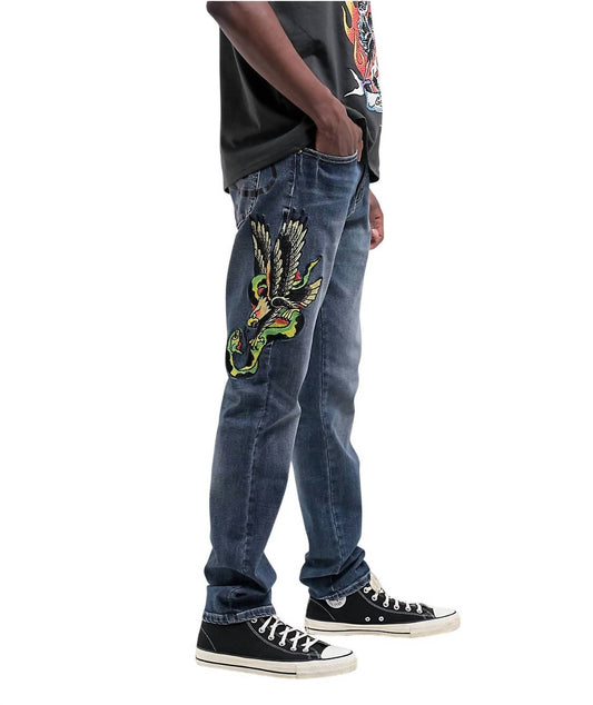 Ed Hardy - Eagle Snake Slim Straight Denim Jeans