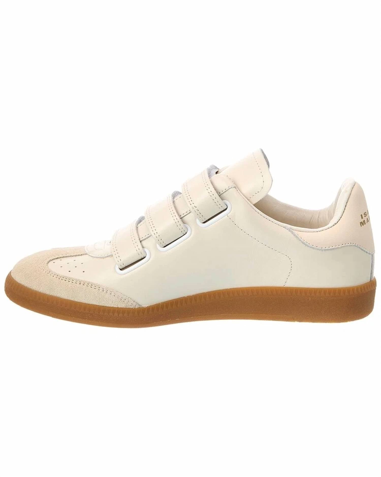 ISABEL MARANT Women's Beth Sneaker in chalk - women's sneaker - detail view