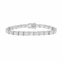 Diana M Jewels - Women's Radiant Lab-Grown Diamond Bracelet (10.00 Ct) - Bold