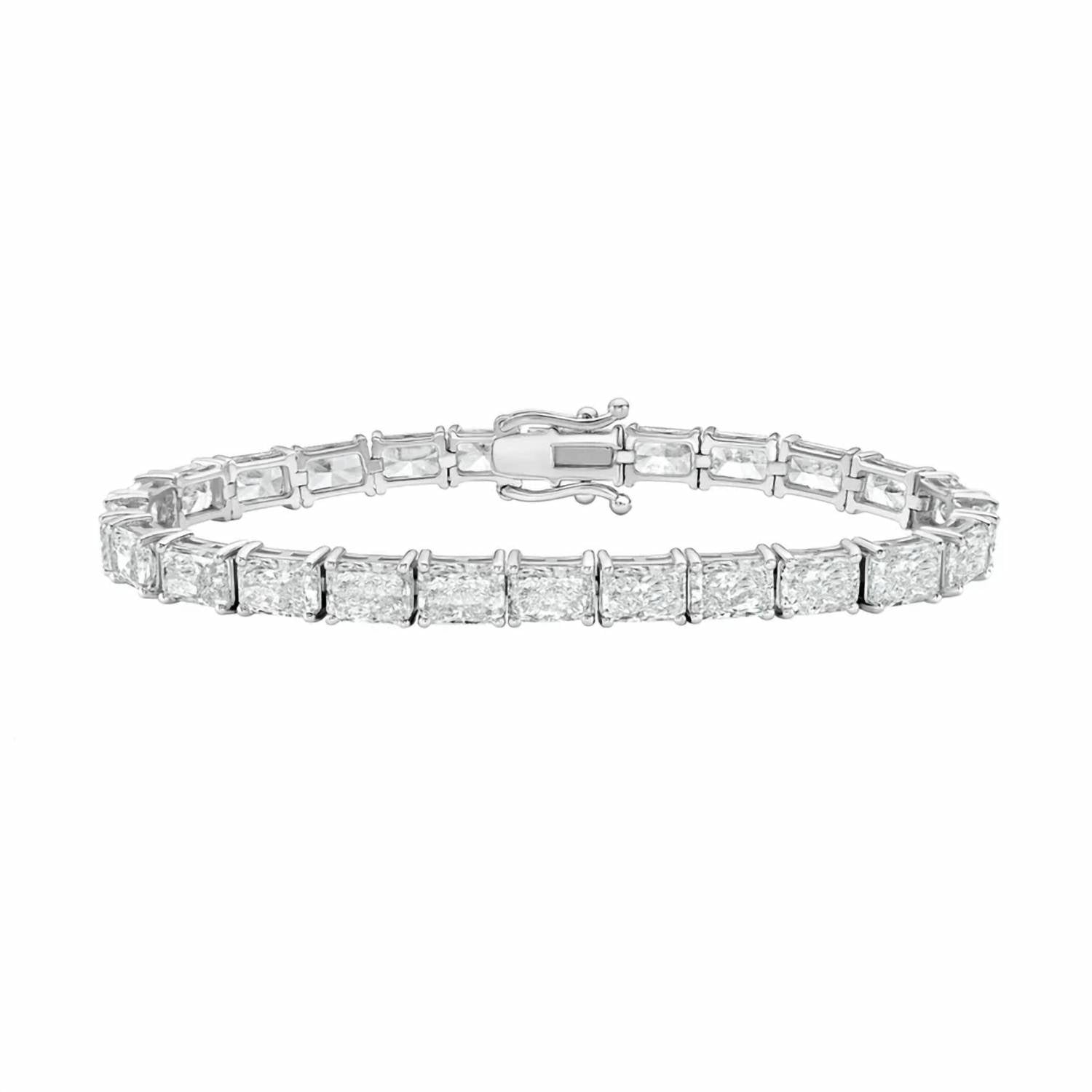 Diana M Jewels - Women's Radiant Lab-Grown Diamond Bracelet (10.00 Ct) - Bold