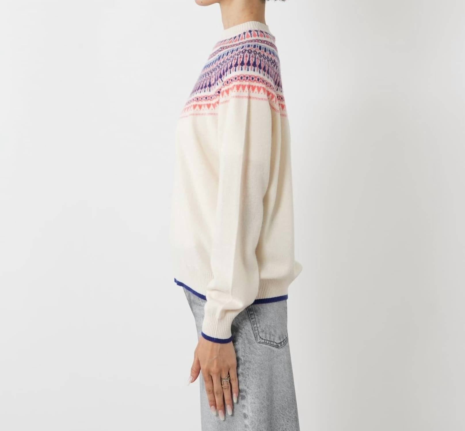 Jumper1234 - Fairisle Yoke Crew Sweater
