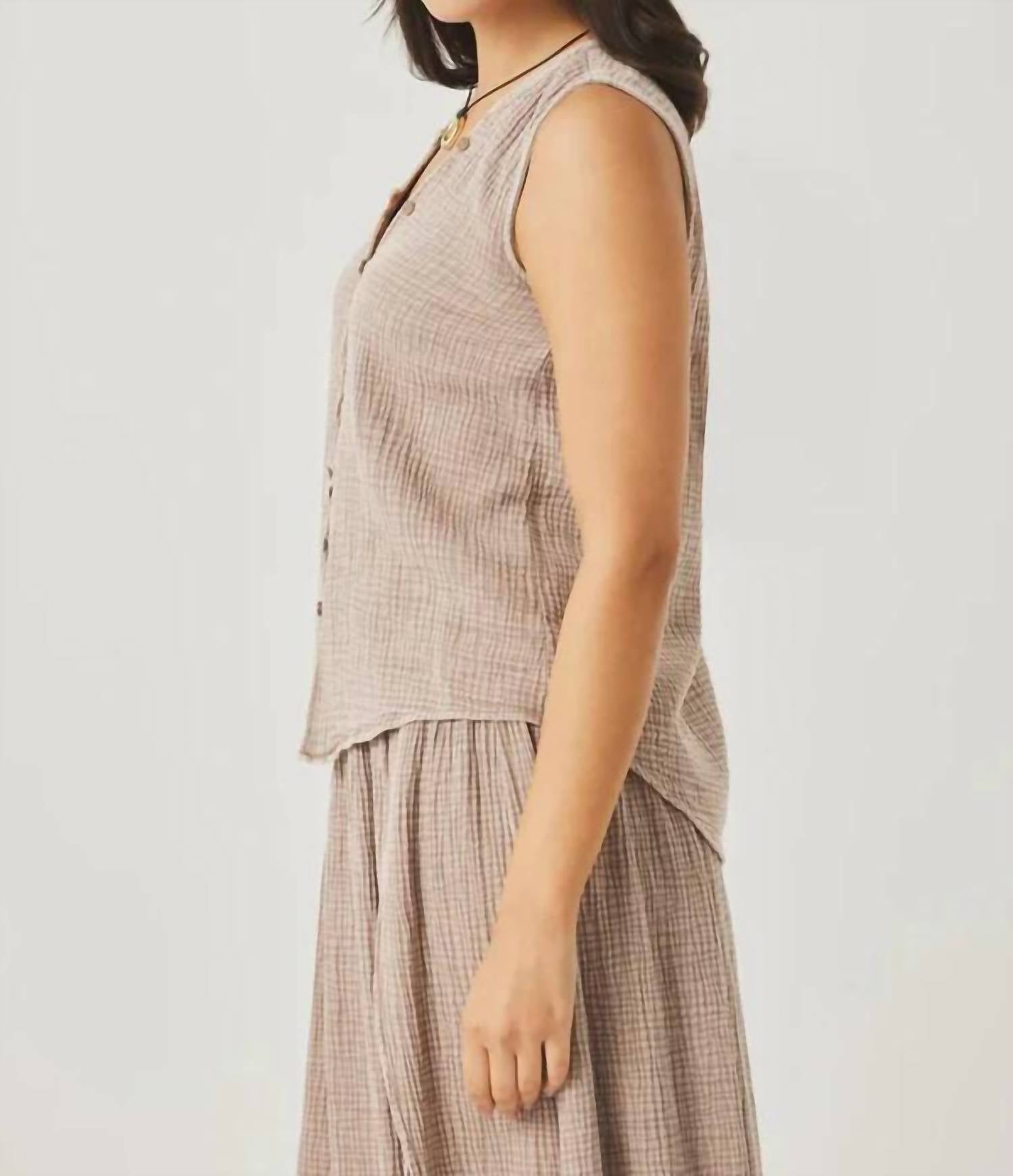 Splendid - Ava Gauze Button Tank