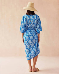 OMIKA Callista Button Down Mika in azure - women's swimwear - detail view