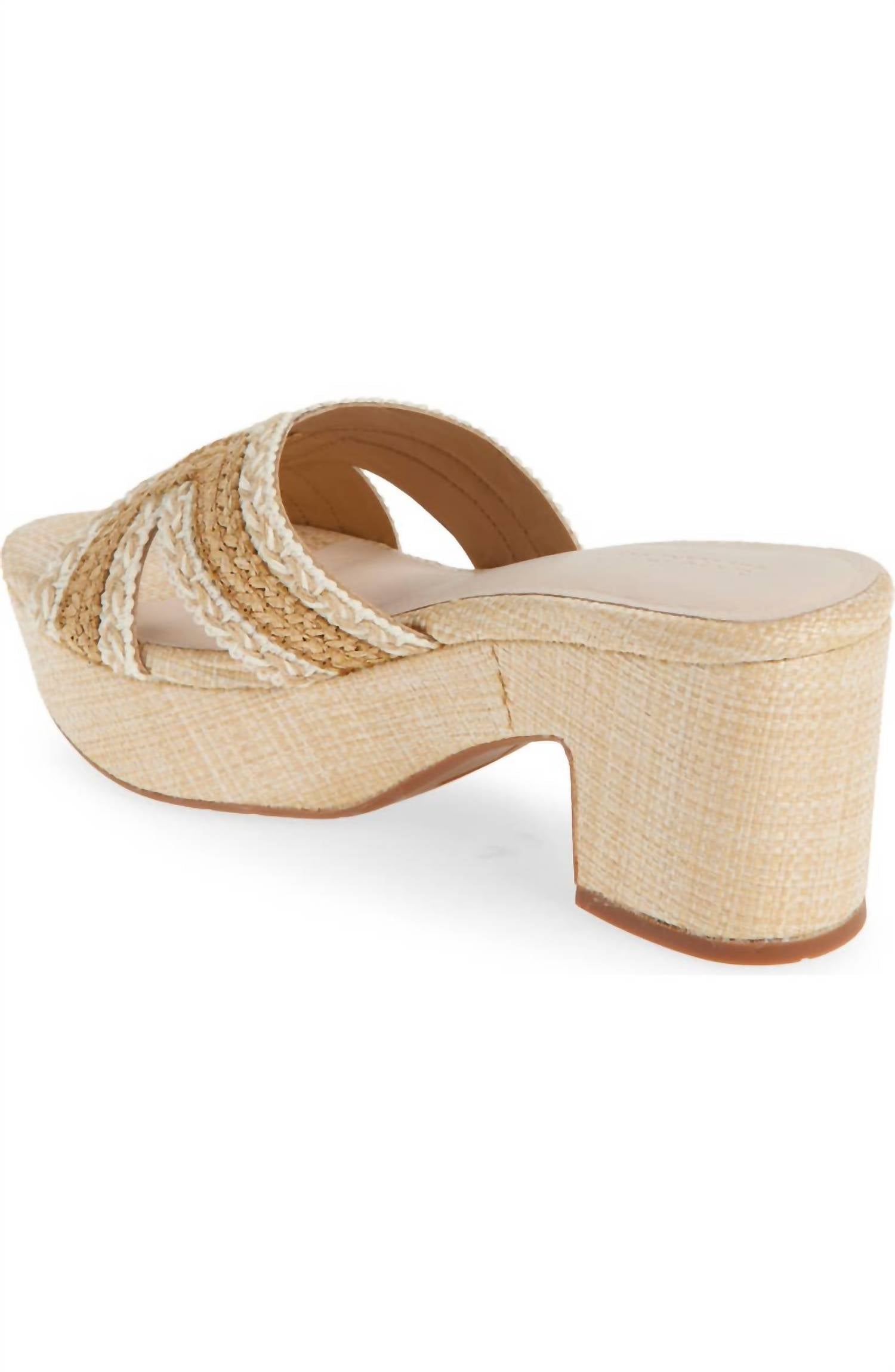 Chocolat Blu - WOMEN GEN RAFFIA PLATFORM SANDAL